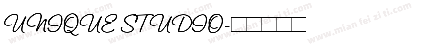 UNIQUE STUDIO字体转换